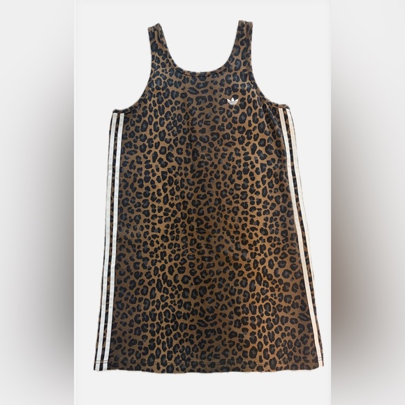 Adidas Original Animal Print Denim Dress - Picture 3 of 7